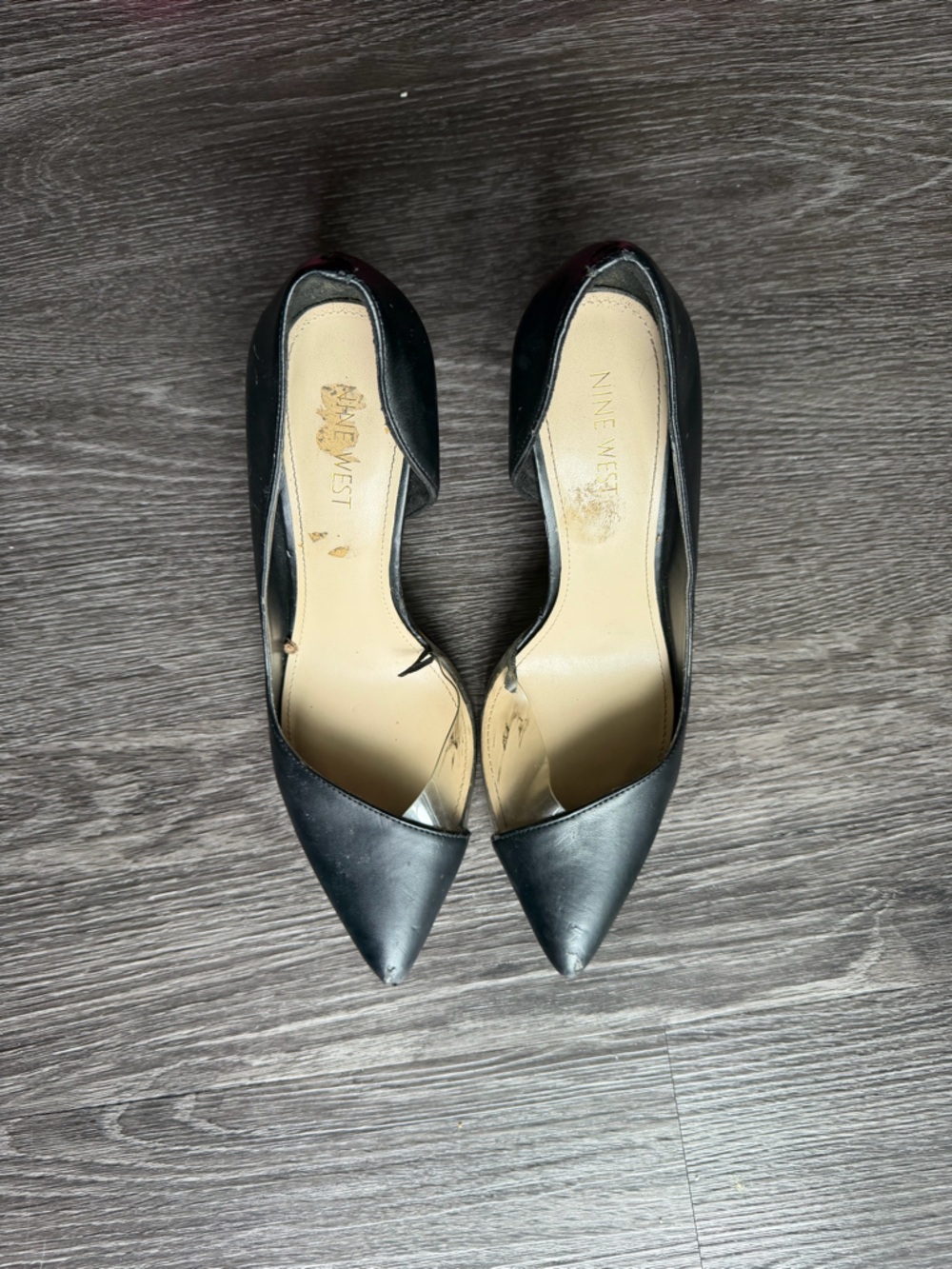 Nine West Black Pointed-Toe D'Orsay Pumps